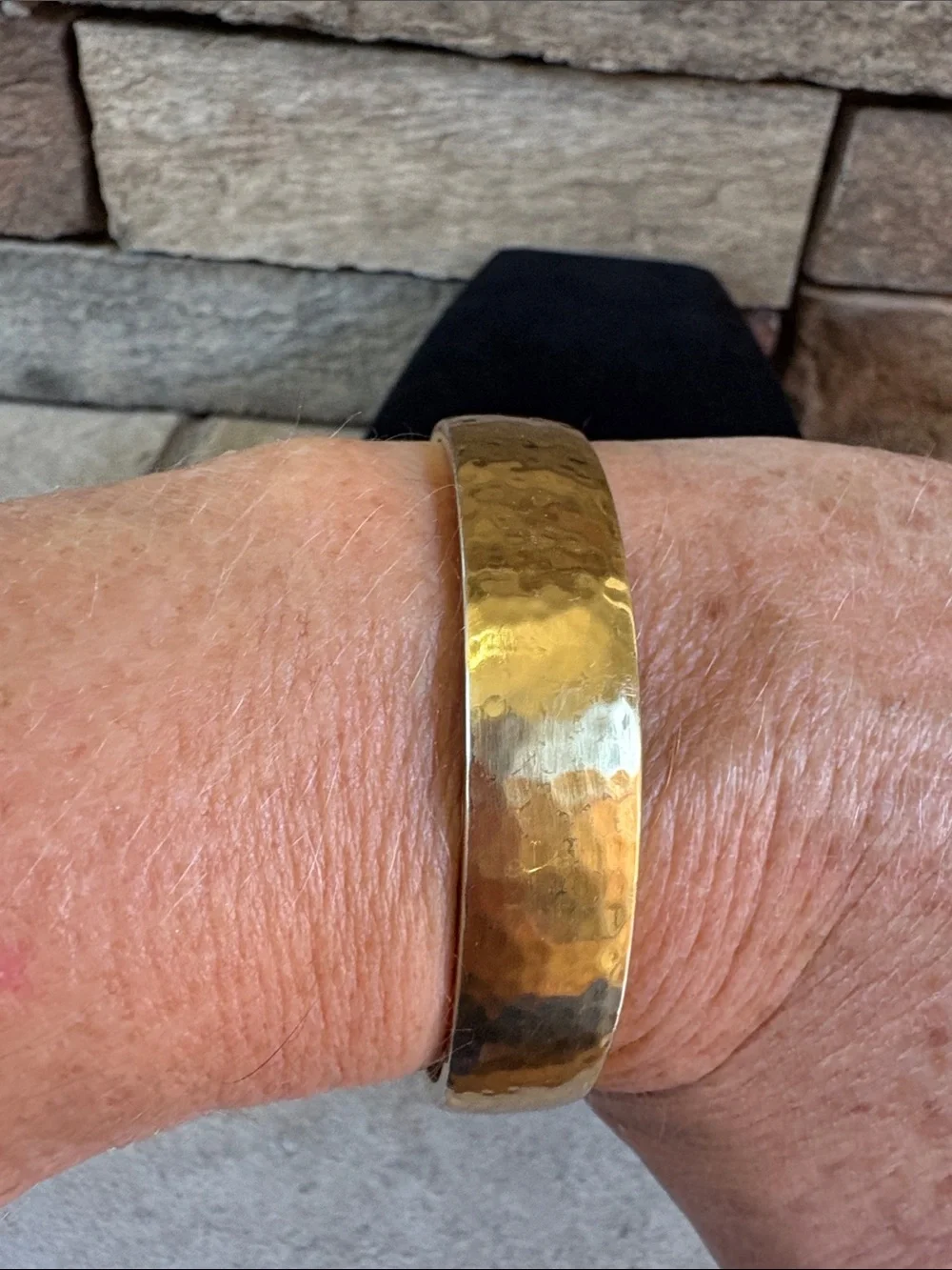 Brighton gold tone hammered bracelet